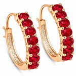 Discotheque Oval-Cut Hoop Earrings