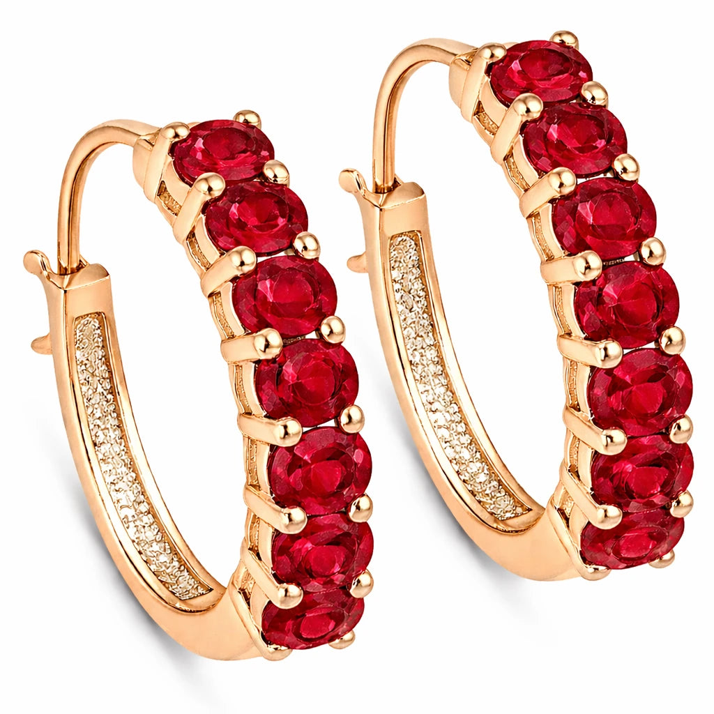 Discotheque Oval-Cut Hoop Earrings