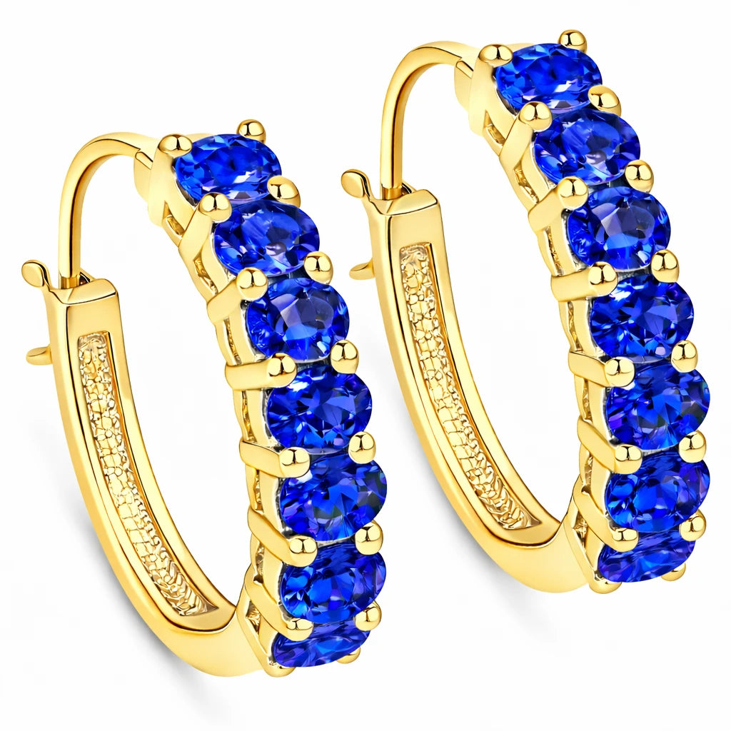 Discotheque Oval-Cut Hoop Earrings