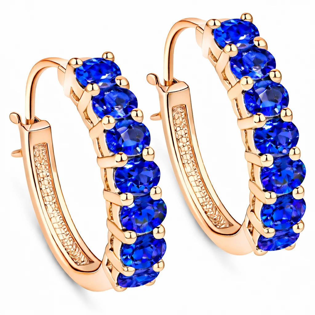 Discotheque Oval-Cut Hoop Earrings