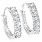 Discotheque Oval-Cut Hoop Earrings