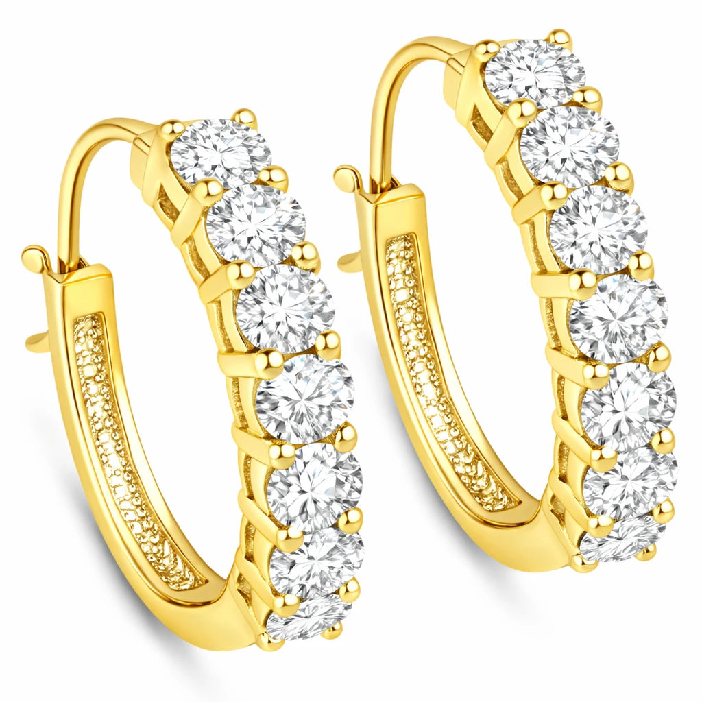 Discotheque Oval-Cut Hoop Earrings