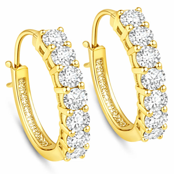 Discotheque Oval-Cut Hoop Earrings