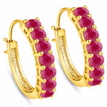 Discotheque Oval-Cut Hoop Earrings