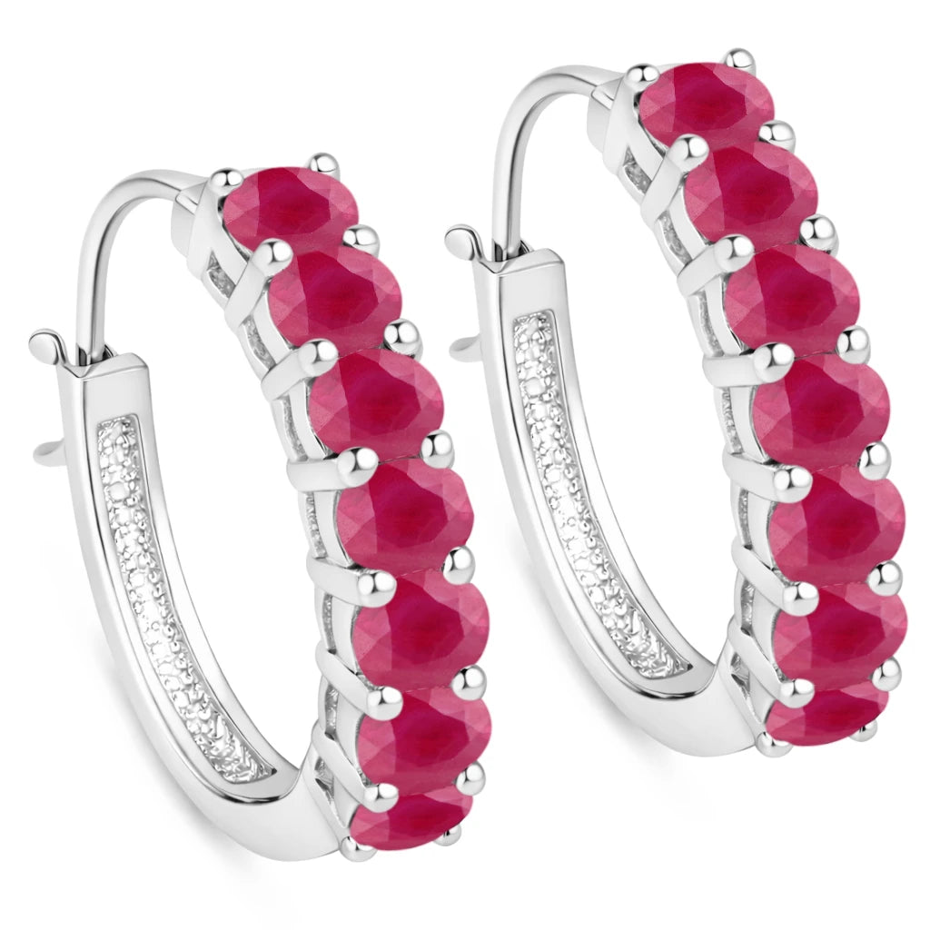 Discotheque Oval-Cut Hoop Earrings