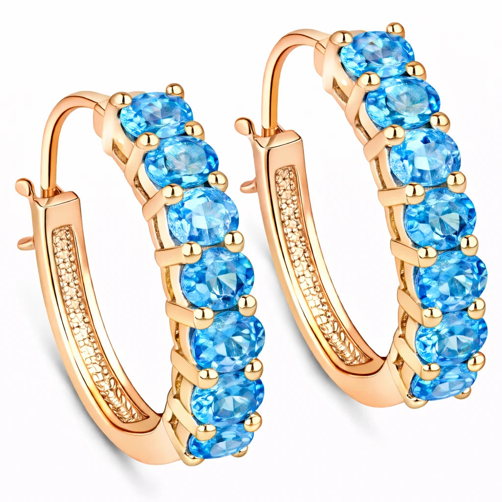 Discotheque Oval-Cut Hoop Earrings