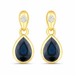 Pear Cut Diamond Accent Drop Earrings
