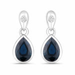 Pear Cut Diamond Accent Drop Earrings