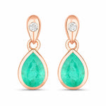 Pear Cut Diamond Accent Drop Earrings