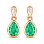Pear Cut Diamond Accent Drop Earrings