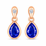 Pear Cut Diamond Accent Drop Earrings