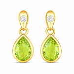 Pear Cut Diamond Accent Drop Earrings