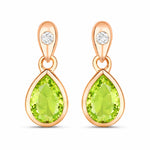 Pear Cut Diamond Accent Drop Earrings