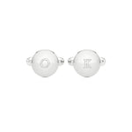 Round Classic Initials Cufflinks