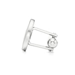 Round Classic Initials Cufflinks