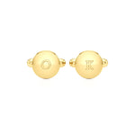 Round Classic Initials Cufflinks