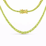 Round Cut Prong Set Graduated Tennis Necklace