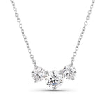 Trinity Round Cut Solitaire Necklace