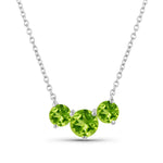 Trinity Round Cut Solitaire Necklace
