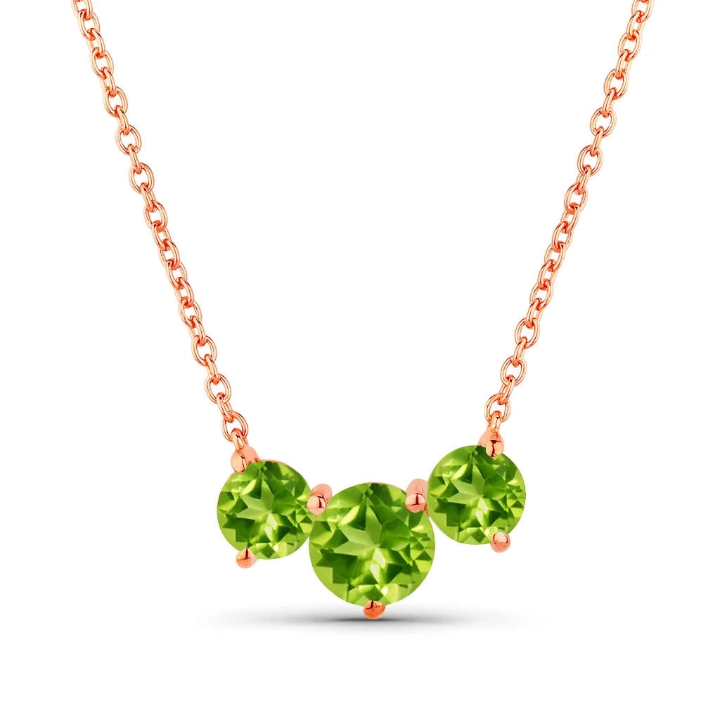 Trinity Round Cut Solitaire Necklace
