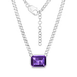 Emerald Cut Statement Necklace