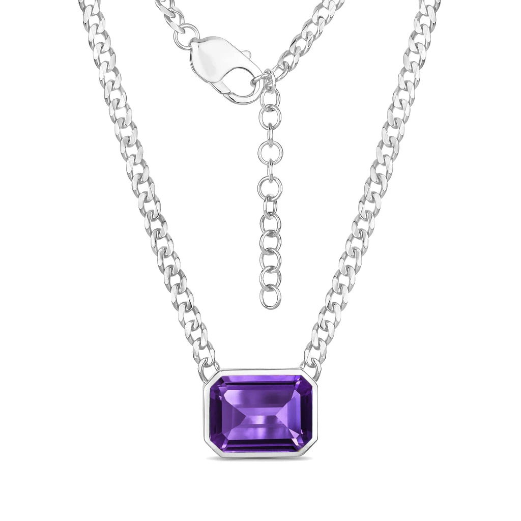 Emerald Cut Statement Necklace