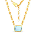 Emerald Cut Statement Necklace