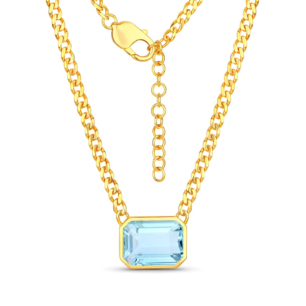 Emerald Cut Statement Necklace
