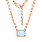 Emerald Cut Statement Necklace