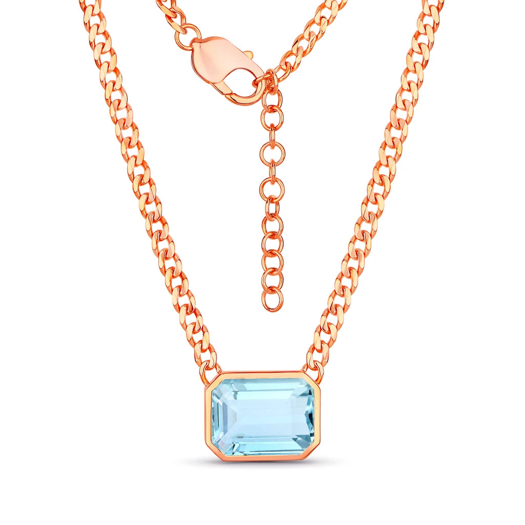 Emerald Cut Statement Necklace