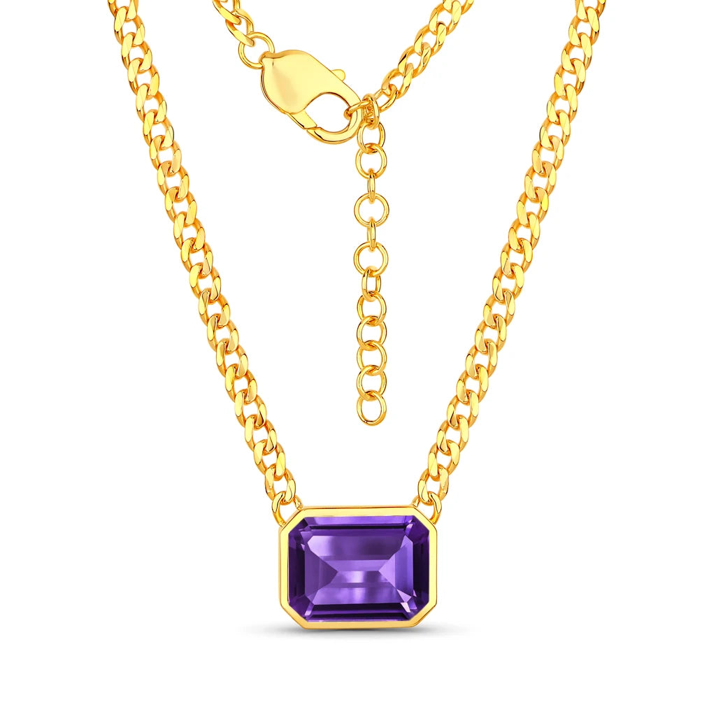 Emerald Cut Statement Necklace