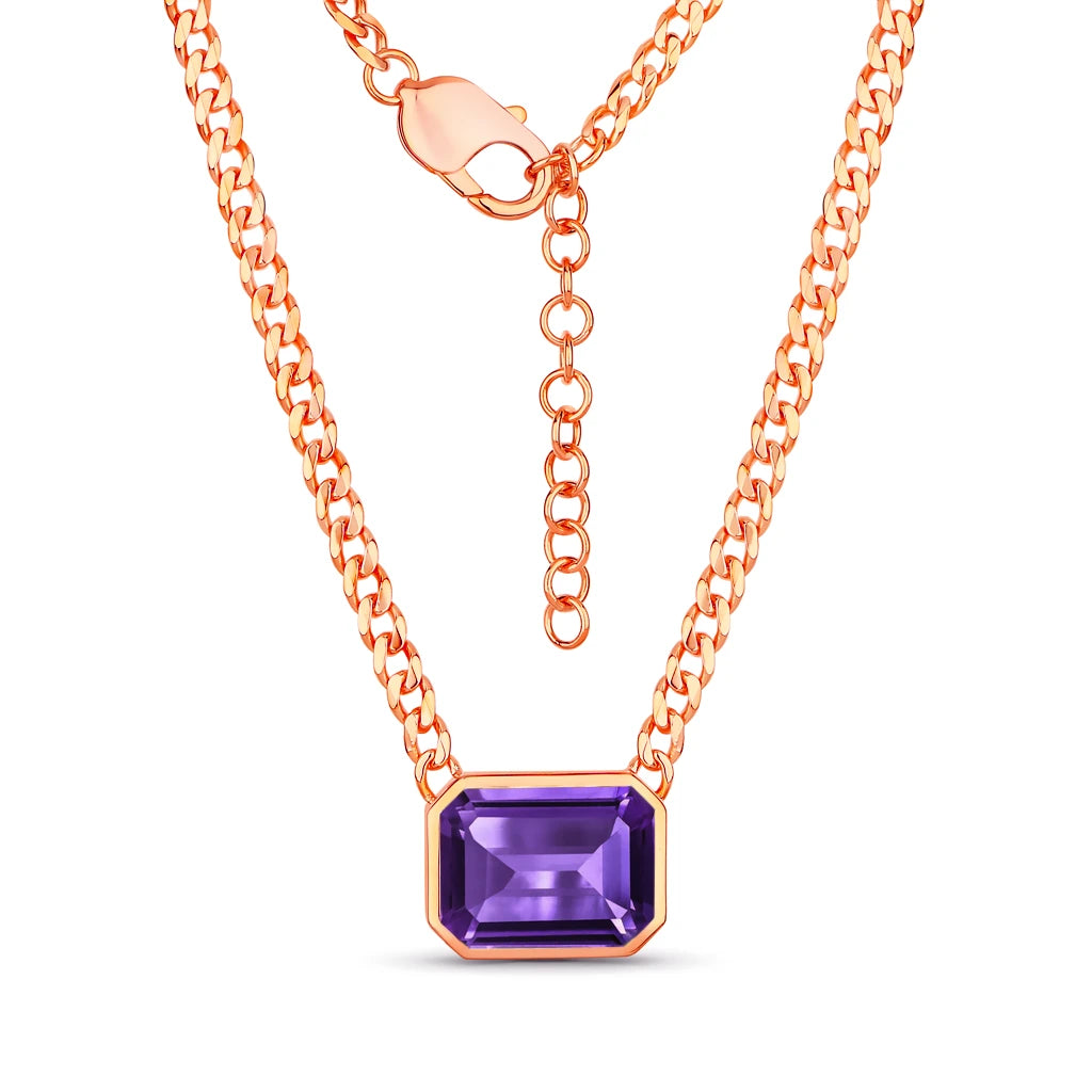 Emerald Cut Statement Necklace
