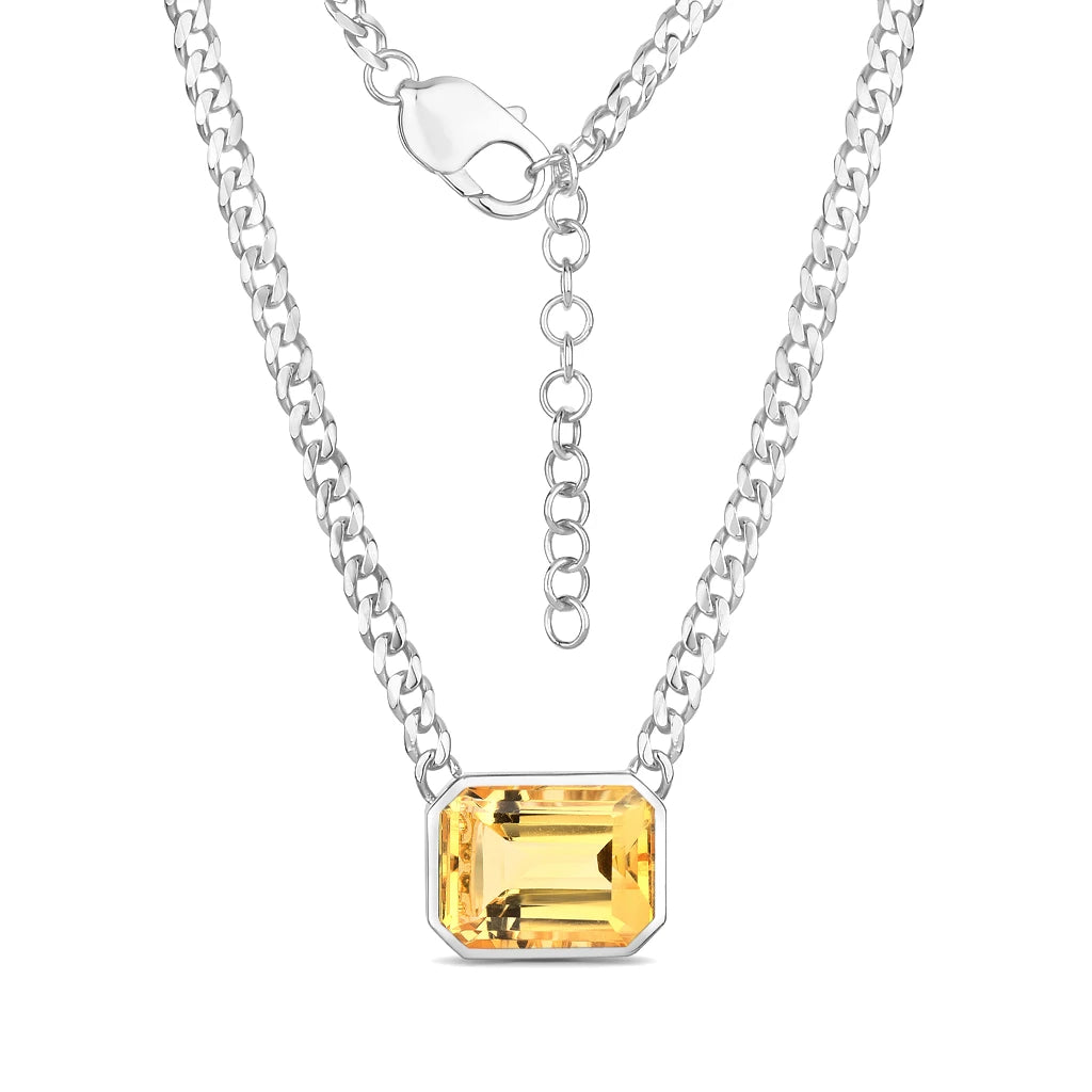 Emerald Cut Statement Necklace