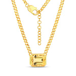 Emerald Cut Statement Necklace