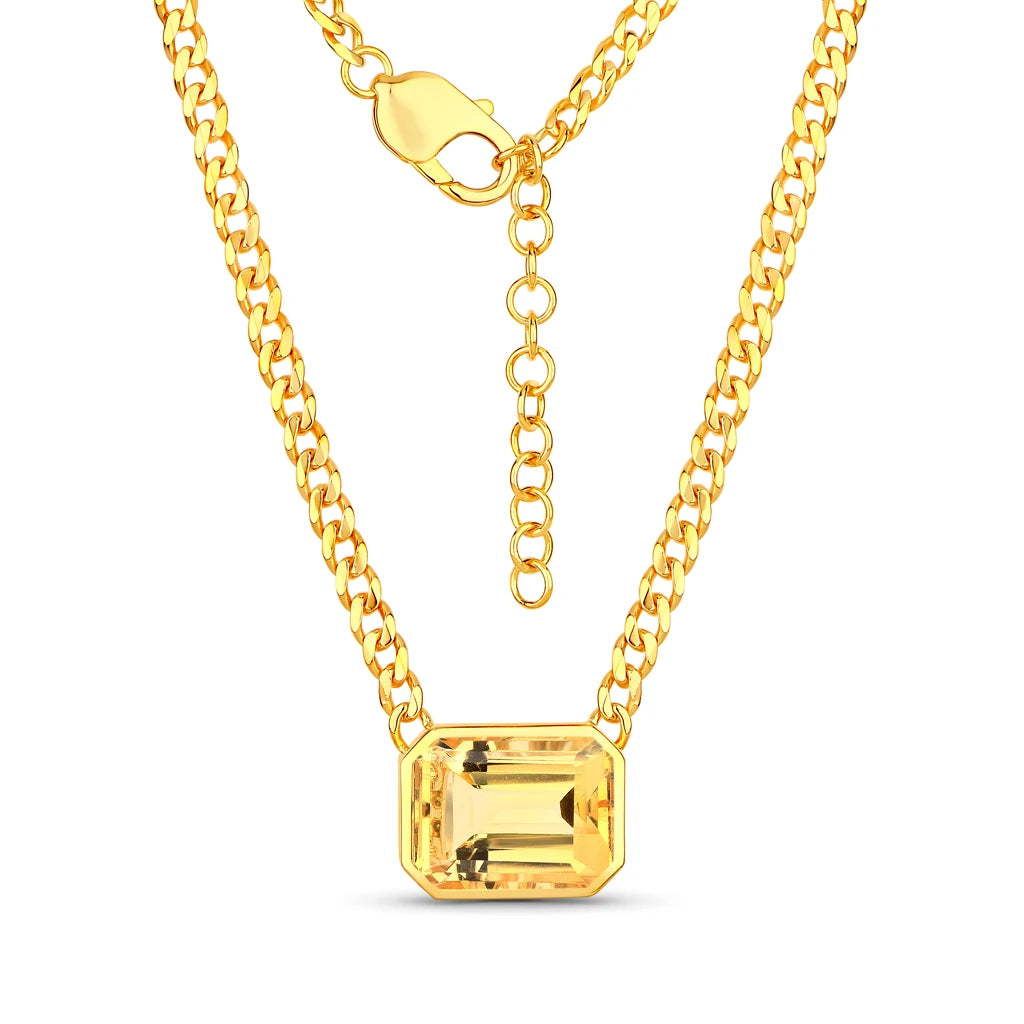 Emerald Cut Statement Necklace