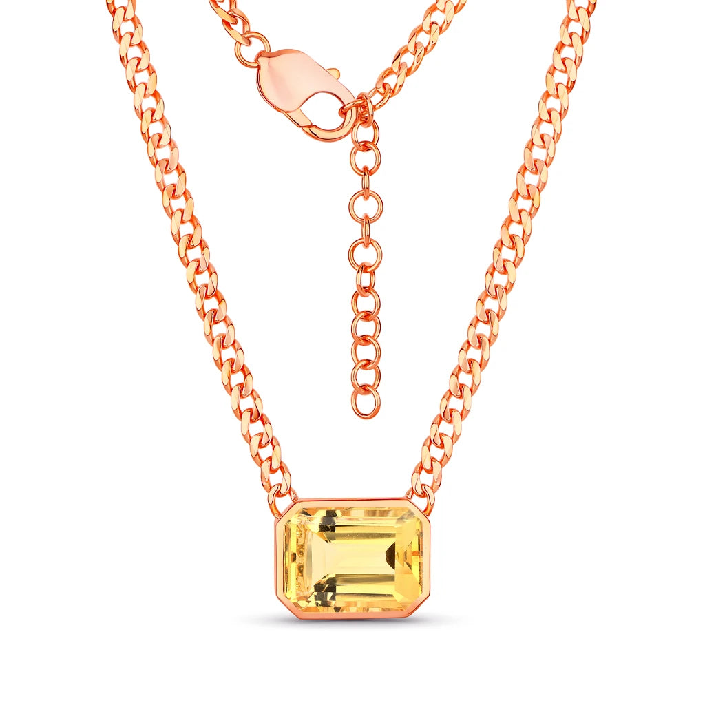 Emerald Cut Statement Necklace