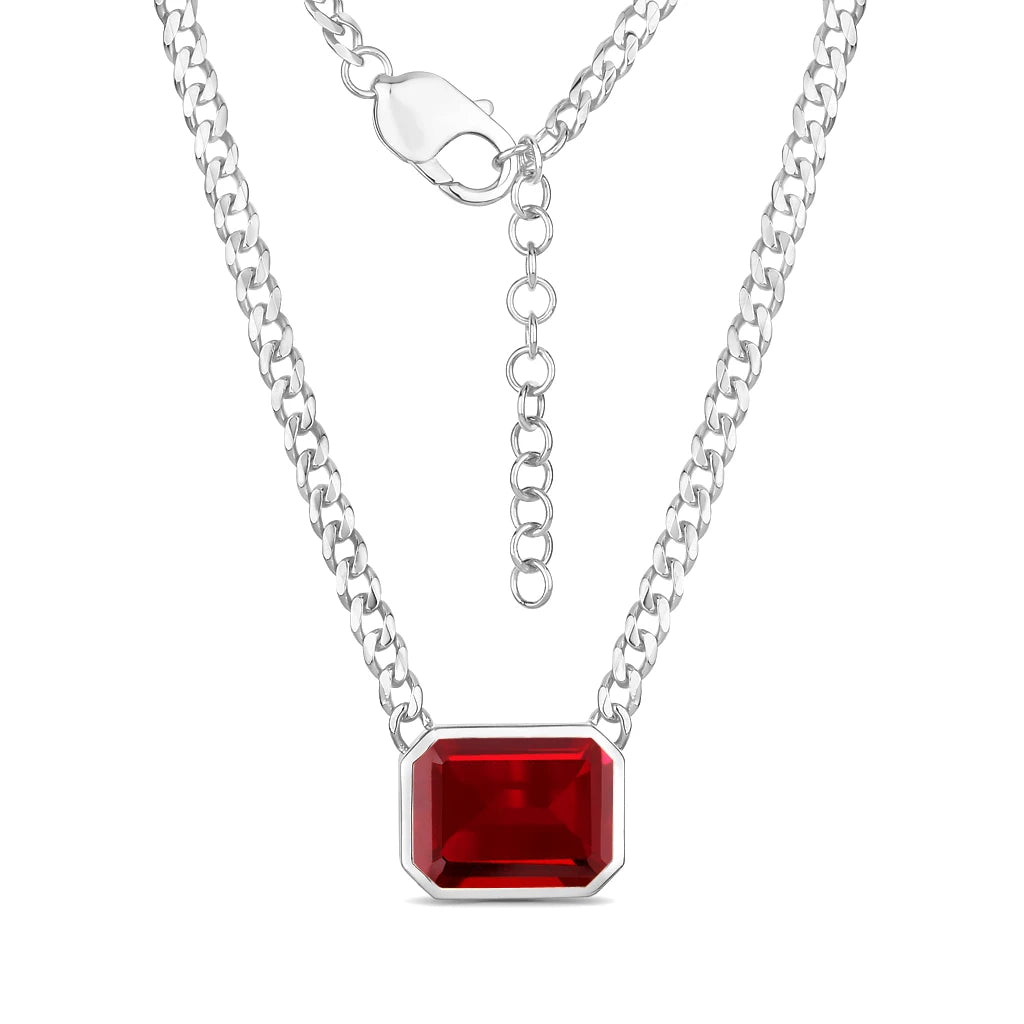 Emerald Cut Statement Necklace