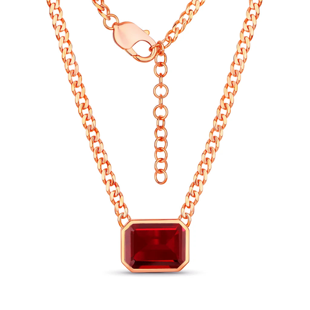 Emerald Cut Statement Necklace