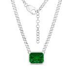 Emerald Cut Statement Necklace