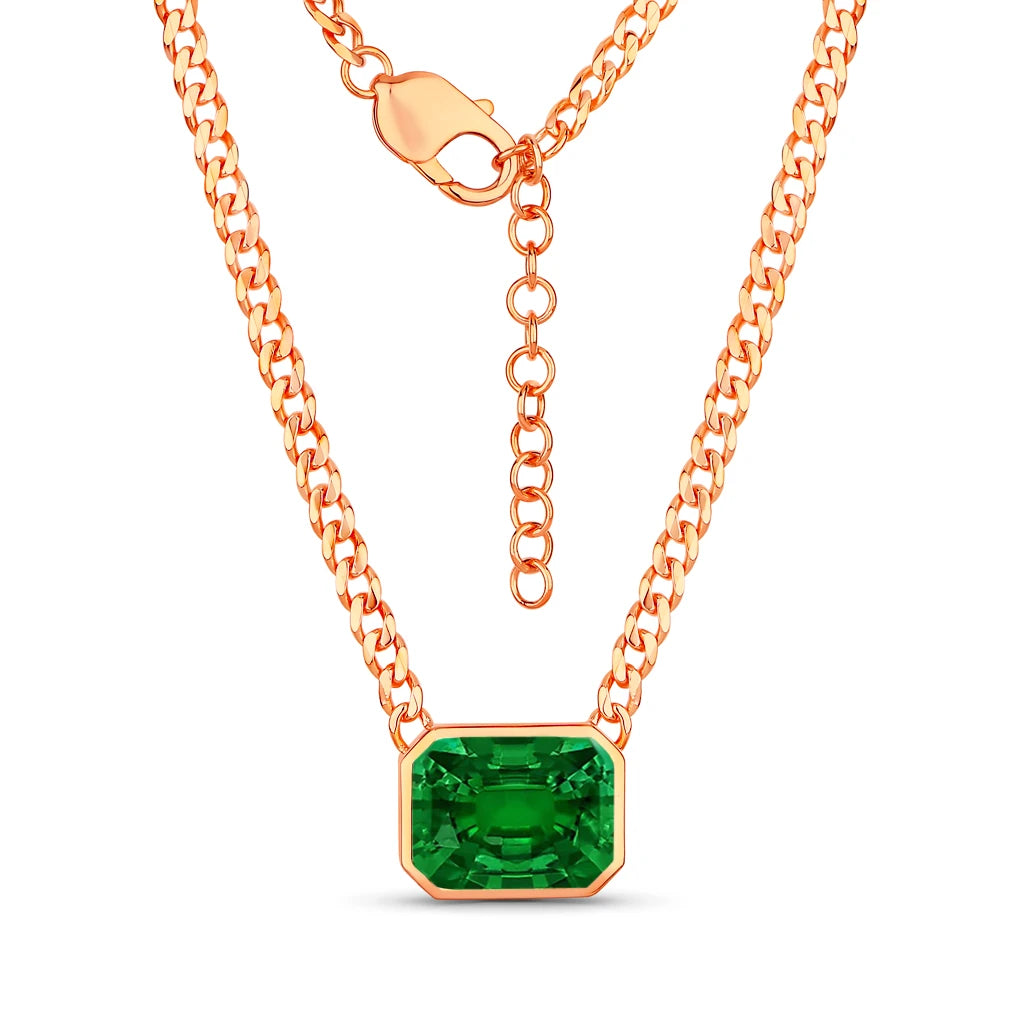 Emerald Cut Statement Necklace