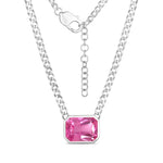 Emerald Cut Statement Necklace