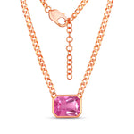 Emerald Cut Statement Necklace