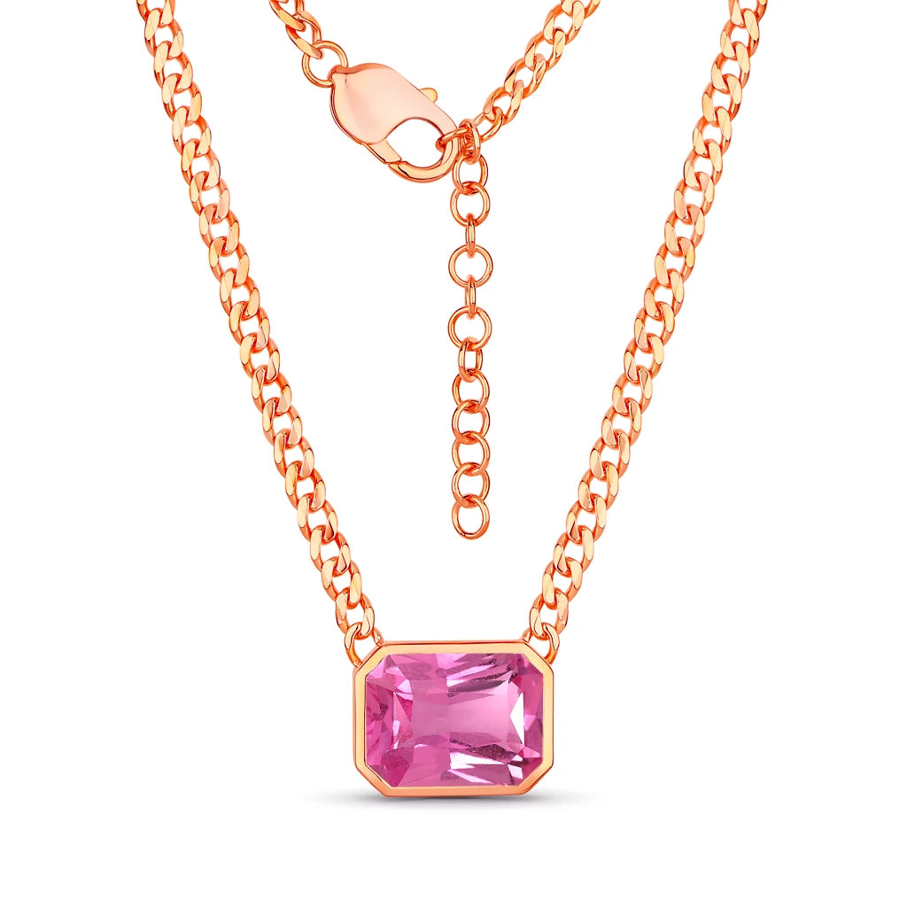 Emerald Cut Statement Necklace
