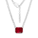Emerald Cut Statement Necklace