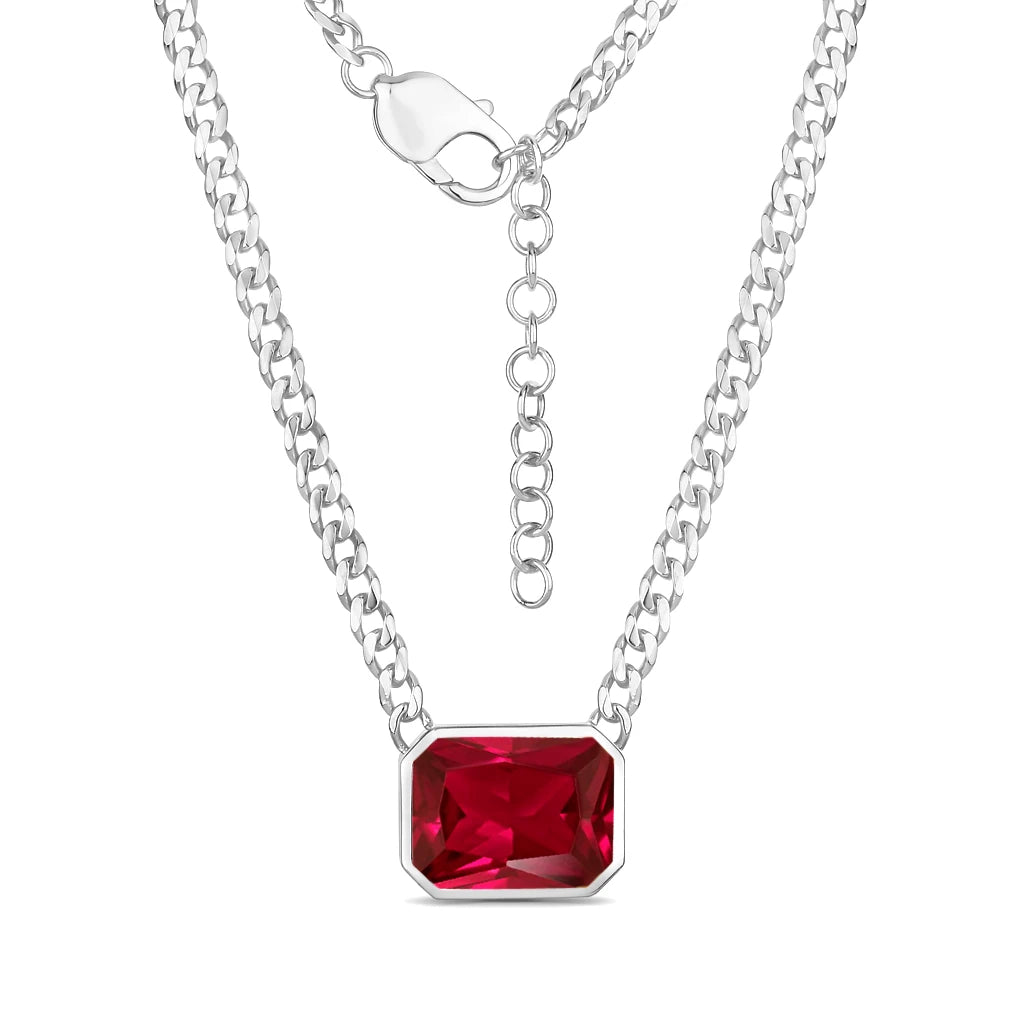 Emerald Cut Statement Necklace