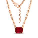 Emerald Cut Statement Necklace