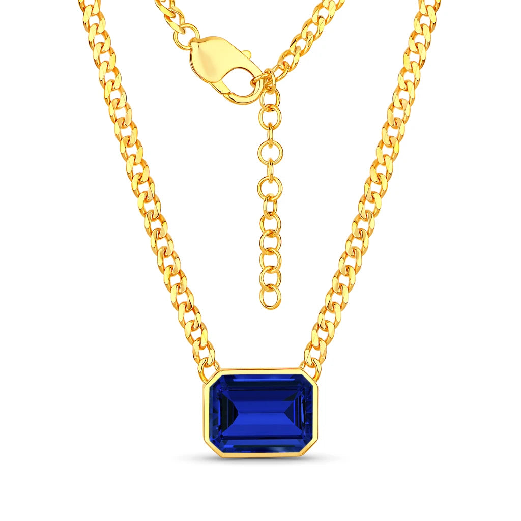 Emerald Cut Statement Necklace