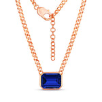 Emerald Cut Statement Necklace