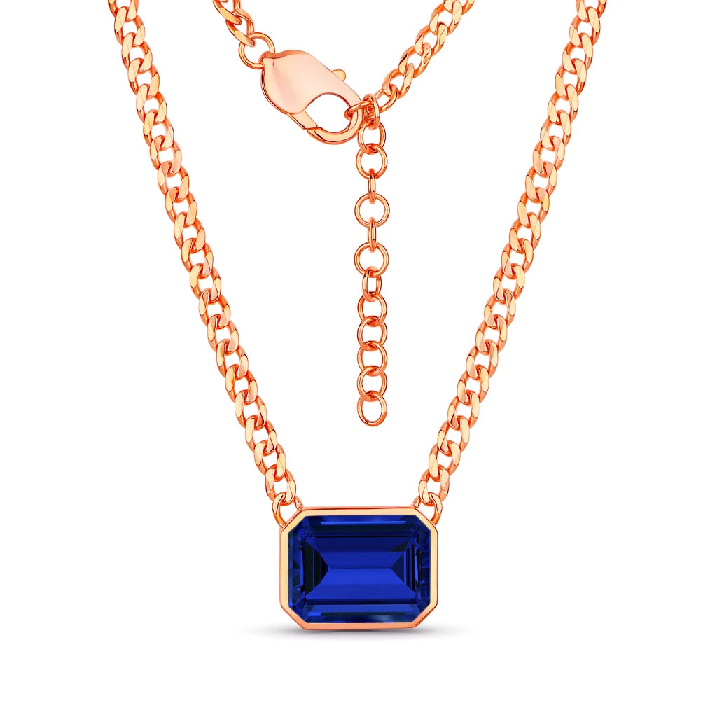 Emerald Cut Statement Necklace