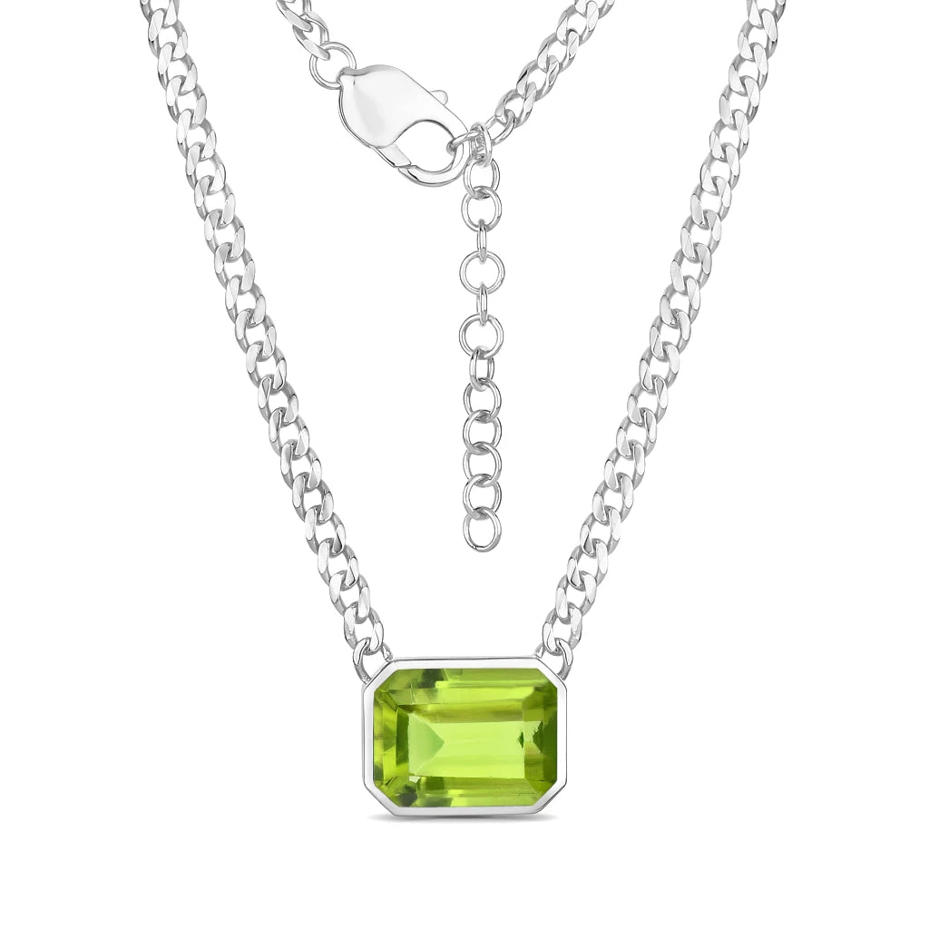 Emerald Cut Statement Necklace